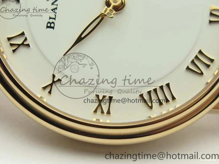 0328 Villeret 6651 RG ZF 1:1 Best Edition White Dial On Brown Leather Strap A Unique 8097